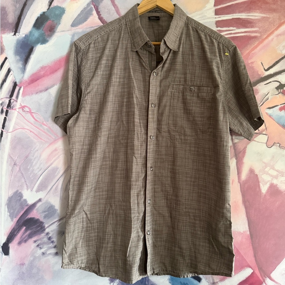 KUHL Charcoal Button-Down Shirt Sz M